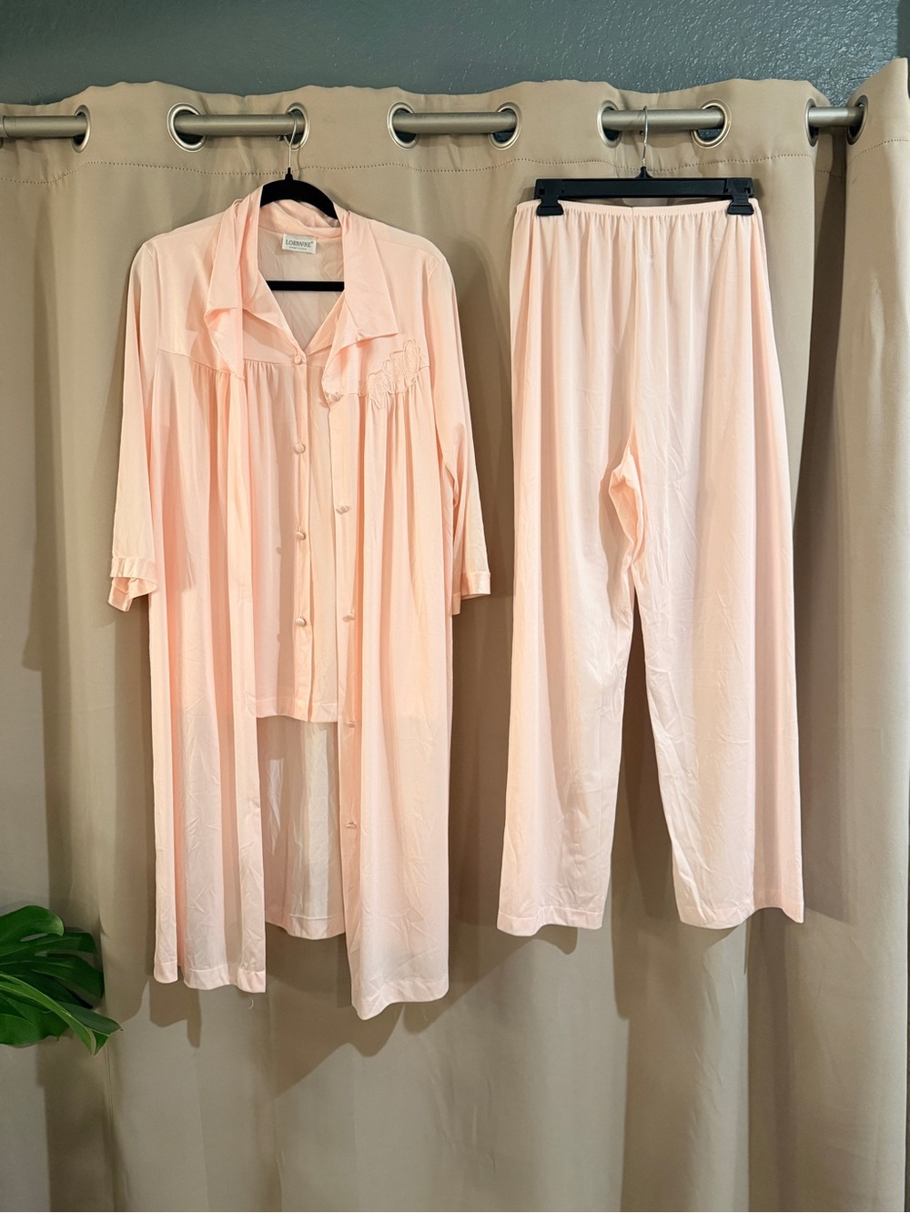 Vintage Pink Lorraine 3-Piece Pajama Set